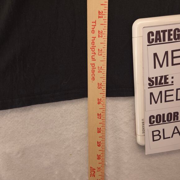 Pacman Video Game Graphic Crew Neck Long Sleeve Shirt Mens Size M Black - Picture 6 of 9